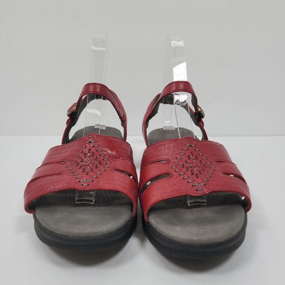 SAS Tripad Comfort Women's Red Leather Strap Sandals US Size 8.5 - Picture 3 of 8